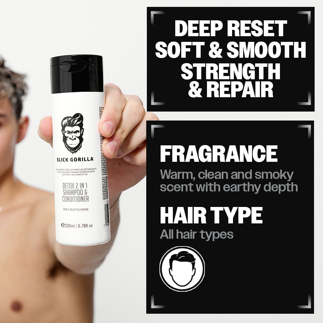 Slick Gorilla EU Detox 2 in 1 Shampoo and Conditioner