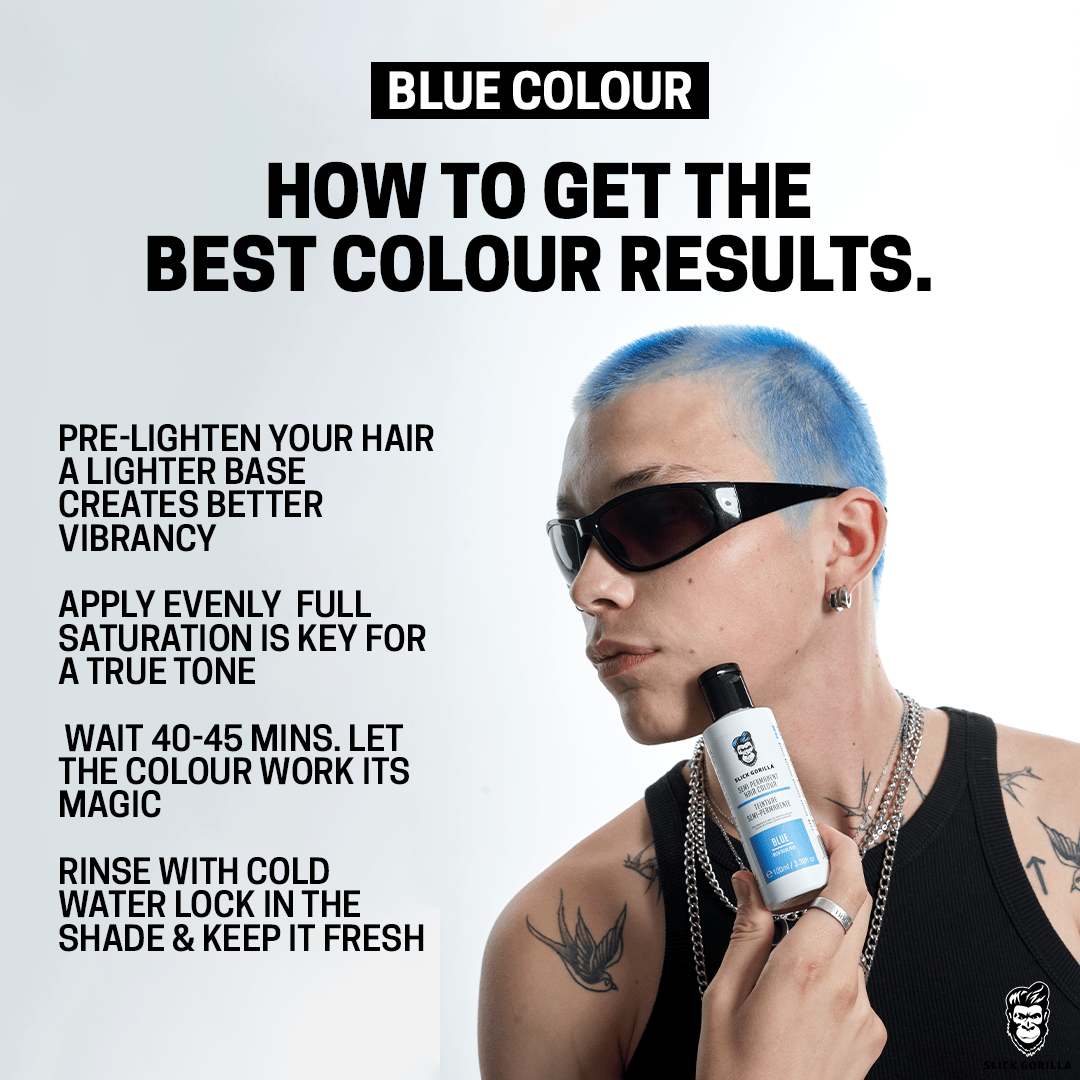 Slick Gorilla Hair Colour Blue