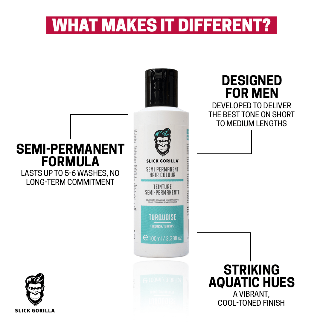 Slick Gorilla Hair Colour Turquoise