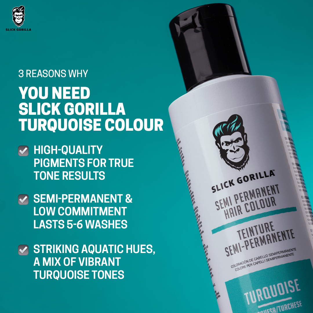Slick Gorilla Hair Colour Turquoise