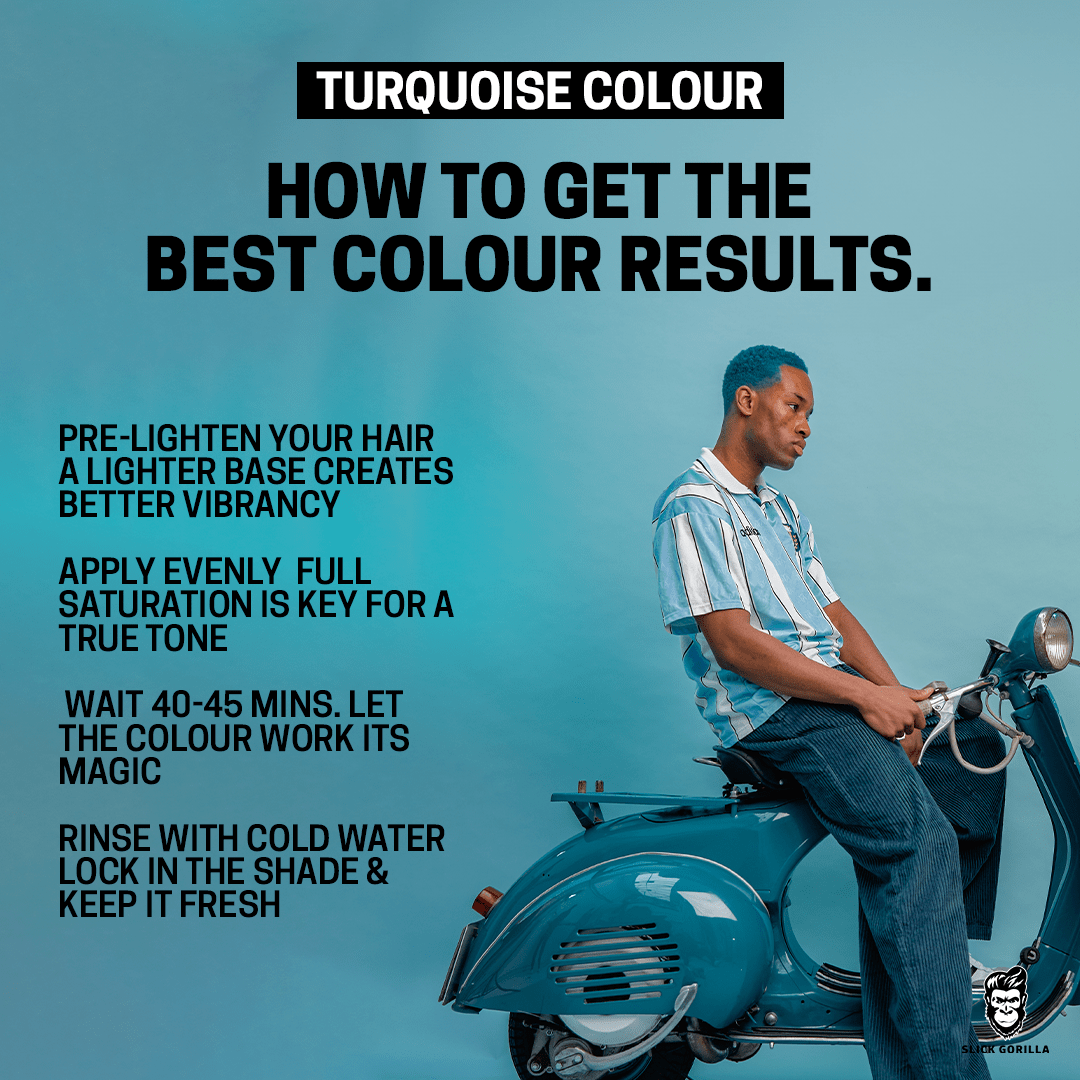 Slick Gorilla Hair Colour Turquoise