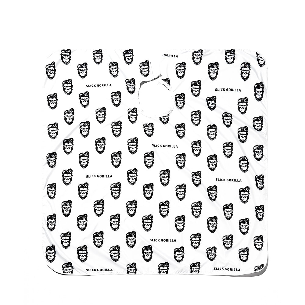 Slick Gorilla Barber Cape White