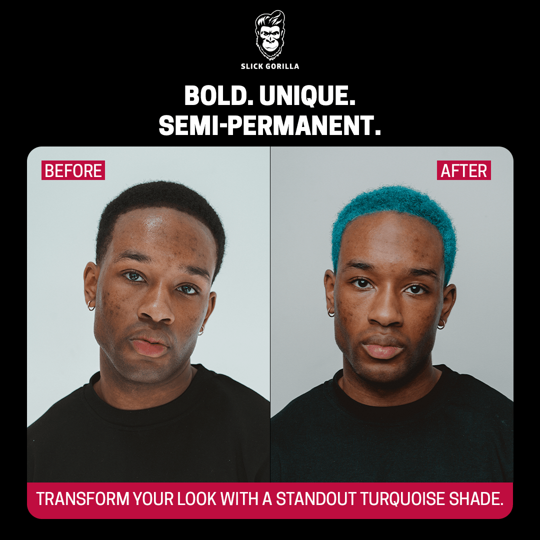 Slick Gorilla Hair Colour Turquoise